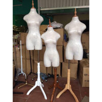 Manocanh nữ xốp thiết kế ghim kim có đùi bọc vải bố hàng việt nam giá rẻ - sada shop 06