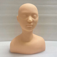 Manocanh nửa người chất liệu silicon mềm dẻo như thật,dành cho người học massage vai gáy,trang điểm,bấm huyệt