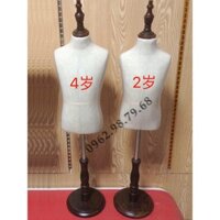 Manocanh Trẻ Em 1 Chiếc 2 Tuổi Bán Thân Chân Gỗ