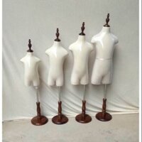 Manocanh trẻ em 7 - 10 tuổi không tay, cổ gỗ, chân gỗ