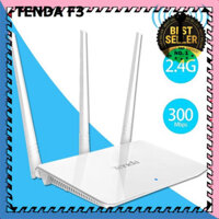 MANTOSIMPLE ➡️ Bộ Thiết Bị Phát Wifi TENDA F3 300Mbps ( Đã sử dụng ) Cục Phát Sóng Wifi 3 Râu - kèm hướng dẫn cài đặt ti