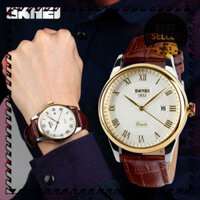 MANTOSIMPLE ➡️ Đồng Hồ Nam dây da SKMEI 1853 Lịch Lãm Sang Trọng cổ điển hot nhất