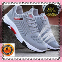 MANTOSIMPLE ➡️ Giày Nam Fashion Thể Thao Xám - Vải Thoáng Khí SPORT ABU