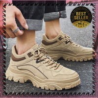 MANTOSIMPLE ➡️ Giày sneaker nam cổ lửng da lộn mã 6873 đế độn tăng chiều cao phong cách hàn quốc kiểu dáng trẻ trung thờ