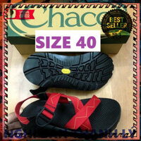 MANTOSIMPLE ➡️ H22 - Dép Sandal Nam quai hậu Chaco kẻ đỏ thời trang dễ phối đồ