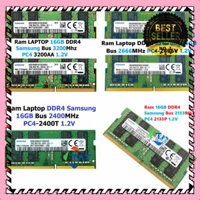 MANTOSIMPLE ➡️ Ram LAPTOP 16GB ( SAMSUNG ) DDR4 2133Mhz 2400Mhz 2666Mhz 3200Mhz PC4 2133P 2400T 2666V 3200AA Dùng Cho Má