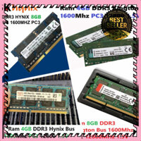 MANTOSIMPLE ➡️ Ram LAPTOP 4GB 8GB DDR3 các hãng Hynix / Samsung / Kington Bus 1600Mhz PC3 12800 1.5V
