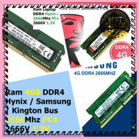 MANTOSIMPLE ➡️ Ram LAPTOP 4GB DDR4 các hãng Hynix / Samsung / Kington Bus 2666Mhz PC4 2666V 1.2V Dùng Cho Máy Tính Xách