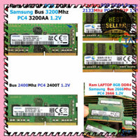 MANTOSIMPLE ➡️ Ram LAPTOP 8GB ( SAMSUNG ) DDR4 2133Mhz 2400Mhz 2666Mhz 3200Mhz PC4 2133P 2400T 2666V 3200AA Dùng Cho Máy