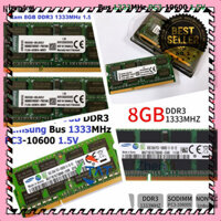 MANTOSIMPLE ➡️ Ram Laptop DDR3 Kingston / Samsung 8GB Bus 1333MHz PC3-10600 1.5V Chính Hãng Dùng Cho Máy Tính Xách Tay c