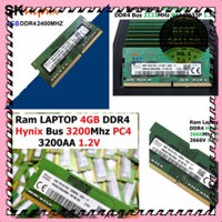 MANTOSIMPLE ➡️ Ram Laptop DDR4 ( Hynix ) 4GB Bus 2133Mhz 2400Mhz 2666Mhz 3200Mhz PC4 2133P 2400T 2666V 3200AA  Dùng Cho