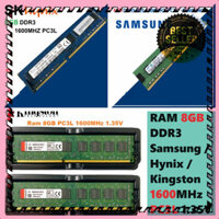 MANTOSIMPLE ➡️ Ram Samsung Hynix Kingston 8GB DDR3 Bus 1600MHz PC3L - 12800 1.35V Dùng Cho PC Desktop