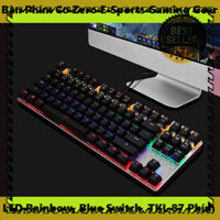MANTOSIMPLE ➡️ Sức Mạnh Đích Thực của Bàn Phím Cơ Zero E-Sports Gaming Gear - LED Rainbow, Blue Switch, Thiết Kế TKL 87