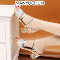 MANYUCHUN Giày Cao Gót GIÀY SANDAL nữ Thời Trang Tiện dụng Bảnh bao Thấm hút mồ hôi Đi biển FGL24514Z4 28Z240710