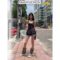 MANYUCHUN váy Đầm váy nữ body đầm Casual thời trang Thời trang Phong cách WLQ2451LXN 27Z240706