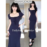 MANYUCHUN váy Đầm váy nữ body đầm Hàn Phong Đơn giản Popular Phong cách WLQ2450Z87 27Z240706