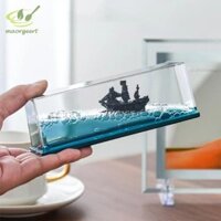 [Mao] Đi Tàu Nổi Vui Vẻ Ngàn Nắng Thuyền Nổi Tàu Chất Lỏng Du Lịch Tàu Đồng Hồ Cát Chất Lỏng Trôi Chai Trang Trí VN