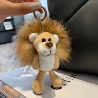 Mao Little Lion Car Key Ring Pendant Cute Plush Fashion High-End Bags Pendant Birthday Gift Car decorations nwRJ