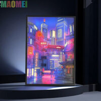 Maomei Đèn LED Tranh Khung Ảnh Usb Cắm Trang Trí Nhà Cửa Bàn Làm Việc