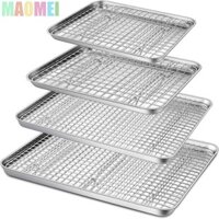 Maomei Đĩa Nướng Vuông Giá Dây Bánh Quy Tờ Nhà Bếp