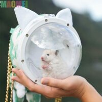 Maomei Hamster Túi đựng du lịch Ba lô môi trường sống chuột trong suốt Sóc