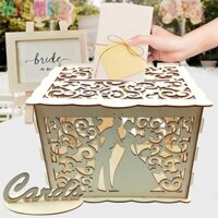 Maomei Hộp Gỗ Lười Phong Bì Nhỏ Cho Thiệp Cưới Sáng Tạo Đồ Dùng Tiệc Sinh Nhật