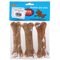 Maoyuan 4inch Đồ chơi nhai cho chó bằng da bò ép 3 gói cho Teddy Bichon Chihuahua kích thước khoảng 10cm