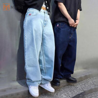 Marbit Rời Retro Y2K Quần Ống Rộng Quần Jean Cho Nữ Hoạt Hình Thêu Cao Cấp Thùng Baggy Quần Jean Nam Dạo Phố Mới