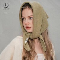 Marbit Thời Trang Đơn Giản Hình Tam Giác Khăn Cho Nữ Bé Gái Đa Năng Ấm Khăn Đa Năng Màu Trơn Khăn Mùa Đông Khăn Choàng Quà Tặng FHS