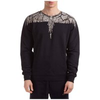 MARCELO BURLON Men Sweatshirt Earth Wings Nero S