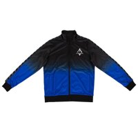 MARCELO BURLON Men's Kappa Gradient Jersey Track Jacket S Black/Blue