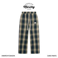 MARCHY - Caro Pants - Quần caro ống rộng