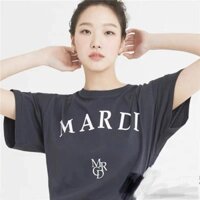 Mardis Casual Niche Dạo Phố In Chữ Tay Ngắn Nam Nữ Cùng Phong Cách Phù Hợp Với Rời Cotton Nguyên Chất Phong Cách Chanel Áo Thun
