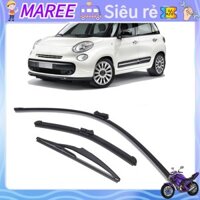 MAREE  Mặt trước phía sau Windscreen Wiper Blades Soft Cao su Bàn chải mưa thay thế cho Fiat 500 500C 500L 2009 đến 2023