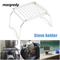 Margredy 1 Cái Nướng BBQ Gấp, Giá Thịt Nướng Khay Nướng Bằng Thép Không Gỉ, Phụ Kiện Cắm Trại Ngoài Trời Đa Năng Bếp Mini