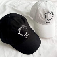 【Maria ge de bien】Nón MGDB chính hãng - mũ lưỡi trai basic 3 màu trắng/ đen/ đỏ cơ bản in logo nổi bật unisex