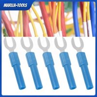 MARLLA-Tools Đầu nối dây điện Fork Spade 6 mm/0,2in Y loại U Chất liệu đồng thau Lỗ 4 mm/0,2in cho máy chơi game Máy ghi băng (màu đỏ)