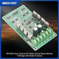 MARLLA-Tools IRF3205 Kênh Đôi DC Lái Xe Mô-đun Cầu H Điều Khiển Phản Ứng Nhanh Với Chức Năng Phanh Cho Arduino Robot Xe Thông Minh