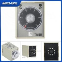 MARLLA-Tools Thời gian chuyển tiếp bộ đếm thời gian AH3-3 8 chân thời gian trễ 10 phút Loại điện tử cho các thành phần điều khiển lập trình (12V)