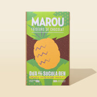 MAROU: Dứa phủ Sô Cô La Đen - Hộp 100g