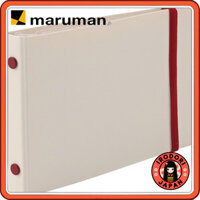 Maruman Mini Loose Leaf Binder Into One Plus 5 Holes - Light Purple, Gray, Light Blue, and Ivory Options