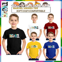 Marvel 04 BOYS Áo thun trẻ em Unisex cổ tròn tay ngắn có sẵn