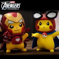 Marvel Avengers 4 Đồ chơi Pokémon Pikachu Iron Man Captain America Hình mô Thanos