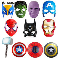 Marvel Avengers Siêu Anh Hùng Captain America Người Nhện Hulk Người Sắt Batman Đèn Led Mặt nạ Lá Chắn Phóng Găng Tay Cho Trẻ Em Bé Trai Bé Gái Halloween Cosplay Quà Tặng