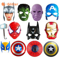 Marvel Avengers Siêu Anh Hùng Captain America Người Nhện Hulk Người Sắt Batman Đèn Led Mặt nạ Lá Chắn Phóng Găng Tay Cho Trẻ Em Bé Trai Halloween Cosplay Quà Tặng Sinh Nhật