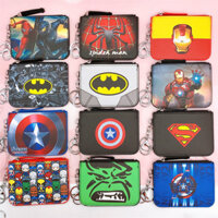 Marvel Batman Ví Đựng Tiền Xu Hộp Đựng Thẻ PU Avenger Captain America Siêu Nhân Họa Tiết Bé Trai Ngày Lễ Sinh Nhật