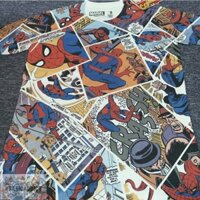 Marvel Comics - Áo thun Spiderman comic trắng - Unisex