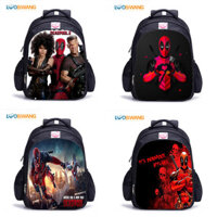 Marvel Deadpool 2 Ba Lô Học Sinh Túi Bé Trai Hoạt Hình Anime Tiếp Liệu Quà Tặng 1-6 Lớp