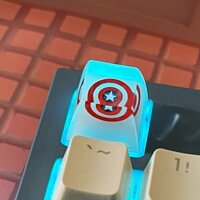 Marvel keycap, Captain America, Superman, keo resin, nút bàn phím máy tính, keycap thủ công, 1u keycap, quà tặng