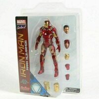Marvel Select Iron Man Mark XLIII MK43 Armor PVC Đồ chơi mô hình nhân vật hành động